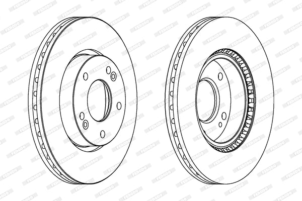 Disc frana DDF1619C FERODO