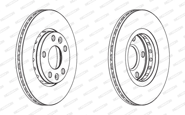 Disc frana DDF1728C FERODO