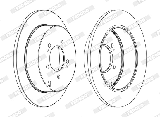 Disc frana DDF1737C FERODO