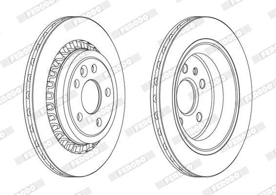 Disc frana DDF1802C FERODO