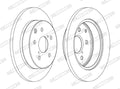 Disc frana DDF1846C FERODO