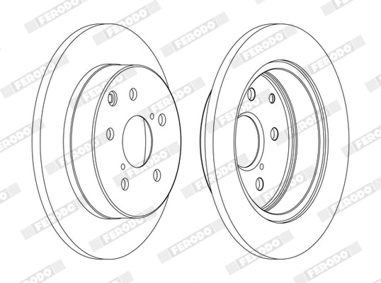 Disc frana DDF1846C FERODO