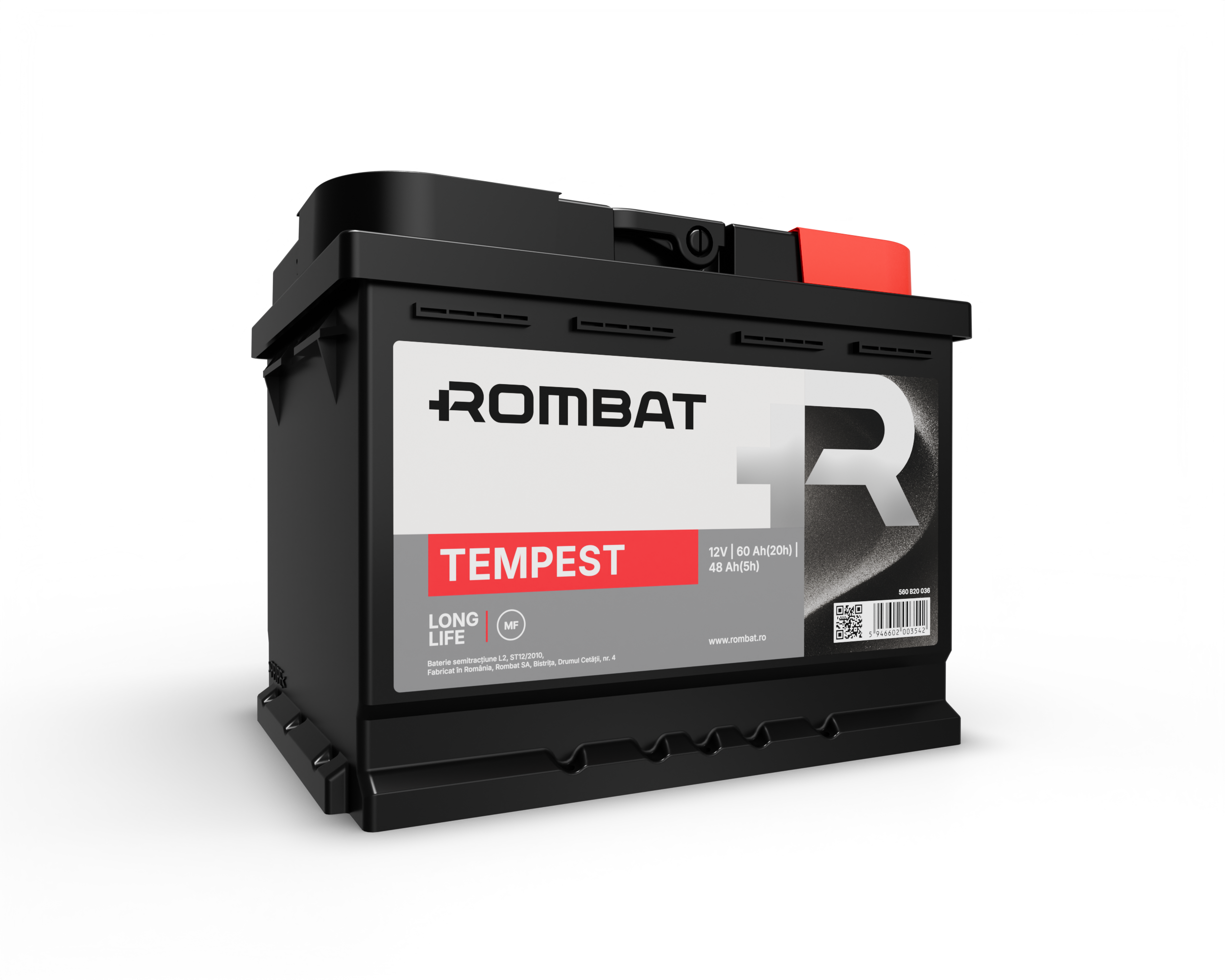 Acumulator Rombat Tempest 60 Ah ● Gama Semitractiune ● - 12156770