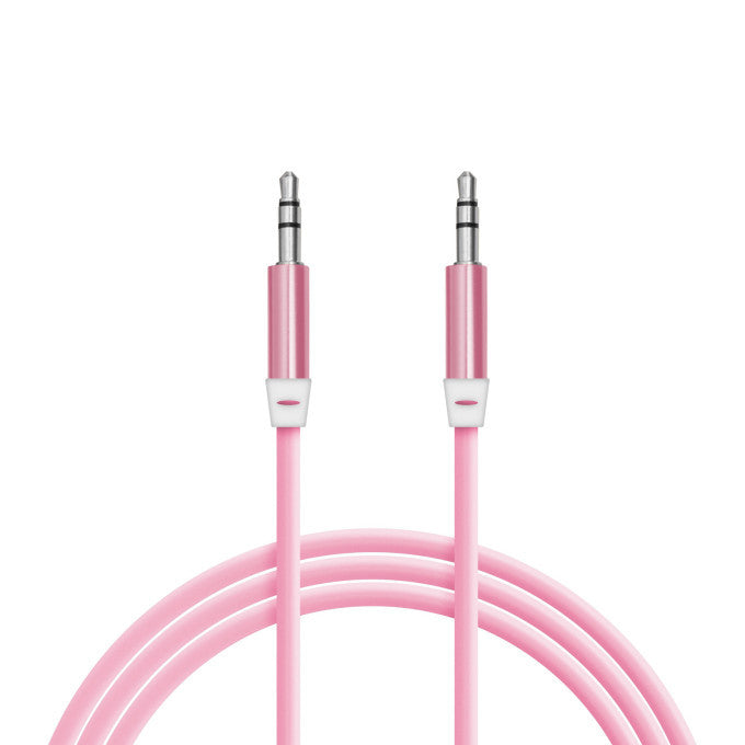 Delight - Cablu AUX - fişă jack 3,5 mm, înveliş silicon - 1 m Carguard - 55437