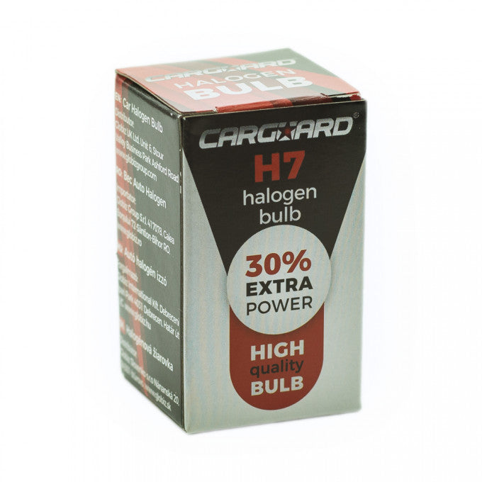 Bec Halogen H7 55W, +30% intensitate - CARGUARD - 12205102