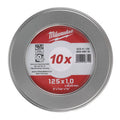 Disc abraziv pentru debitat metal, 125x1.0x22.22, 10buc - 4932459164