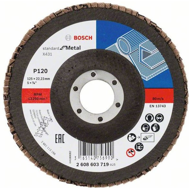 Disc de şlefuire evantai X431, Standard for Metal G80 - 2608603718
