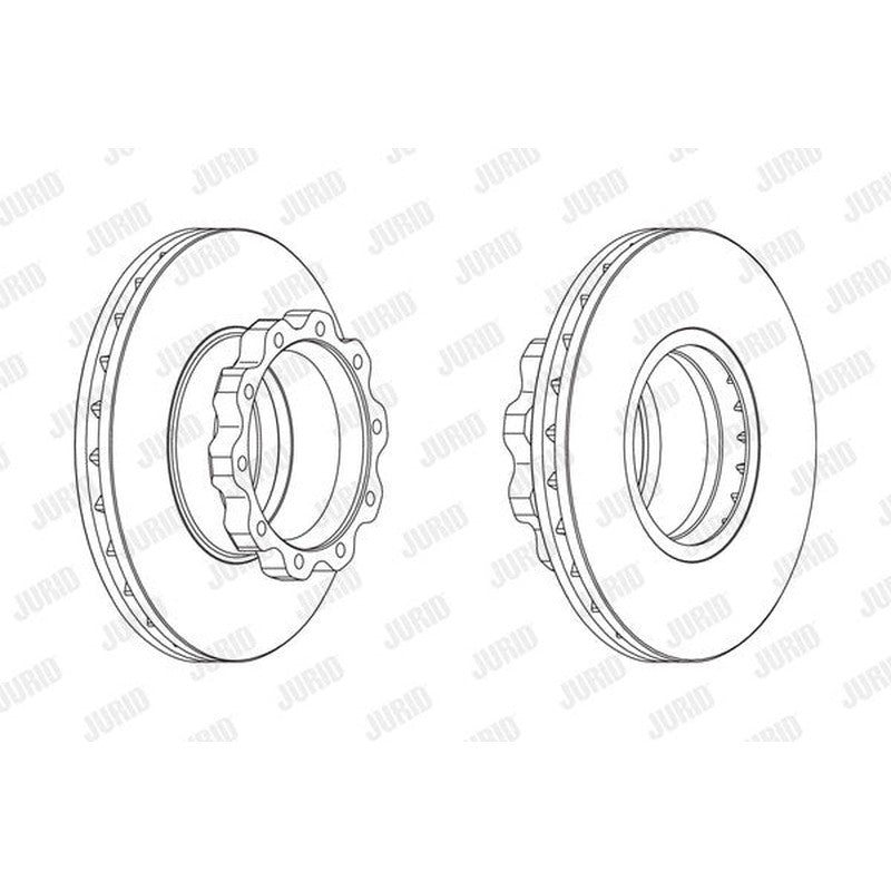 Disc frana fata stg/dr Jurid - 567410J