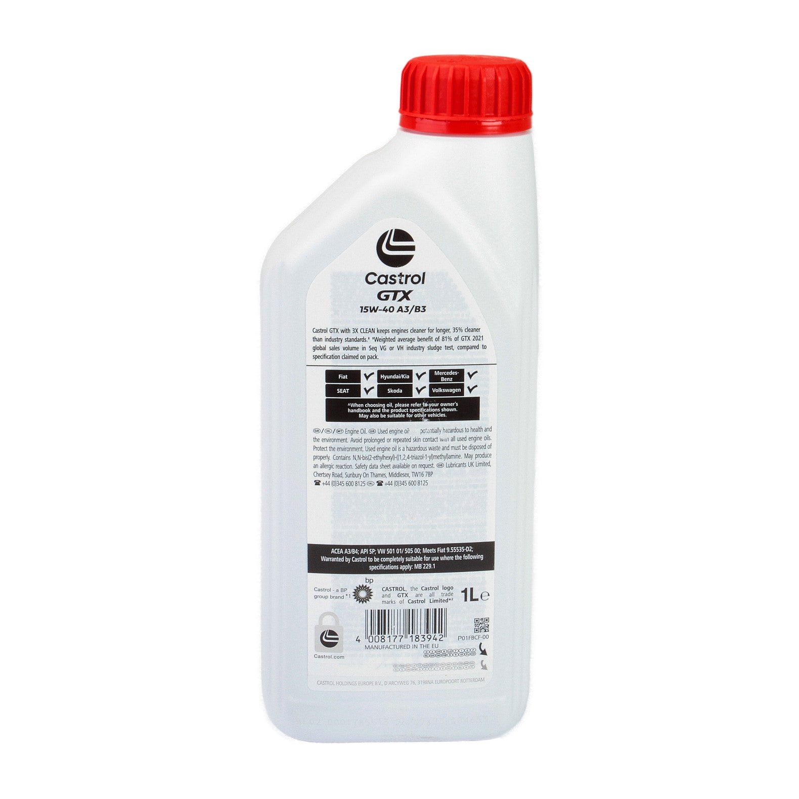 Ulei motor Castrol GTX A3/B3 15W40  1L - 11038647