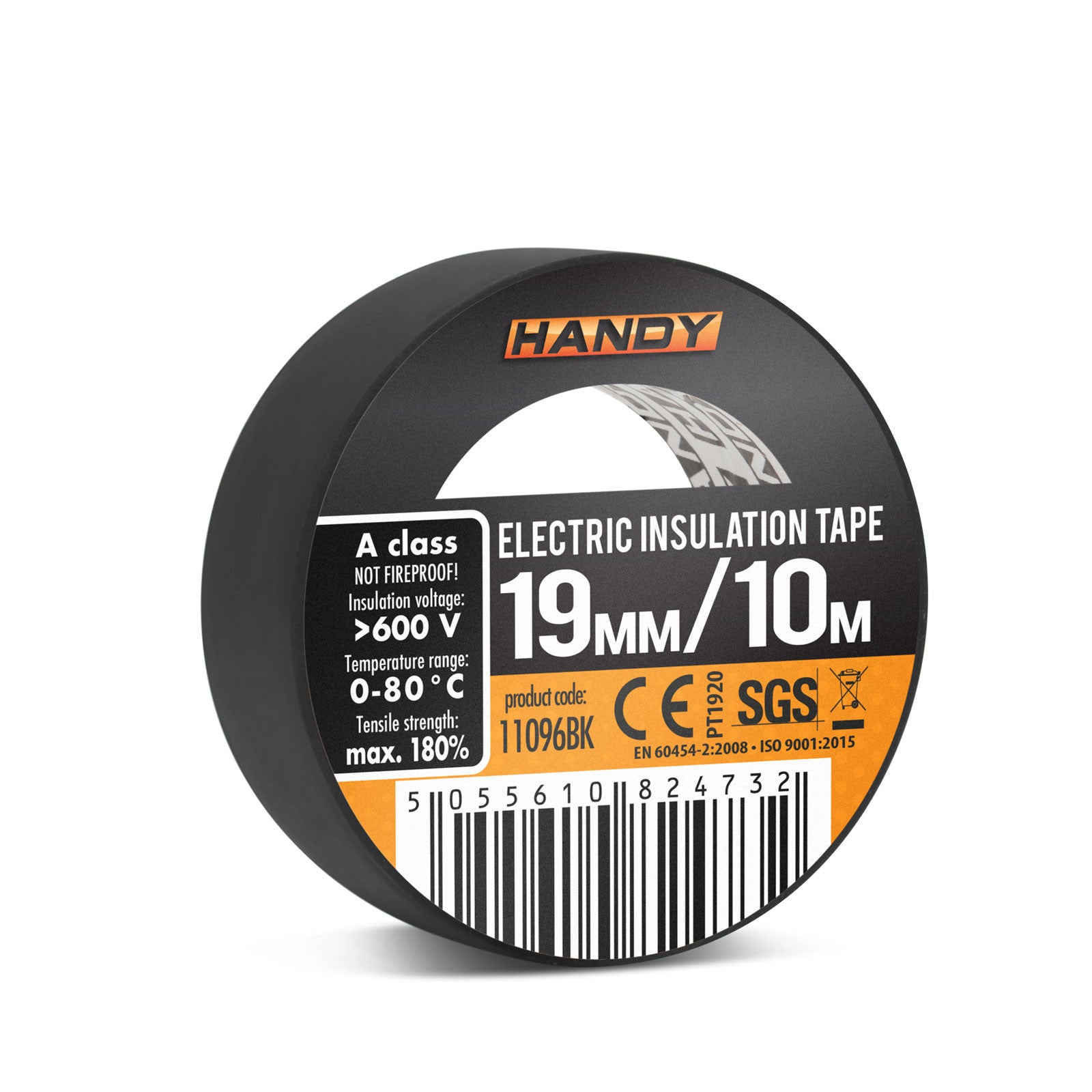 Banda izolatoare- 19 mm x 10 m - Negru Carguard - 11096BK