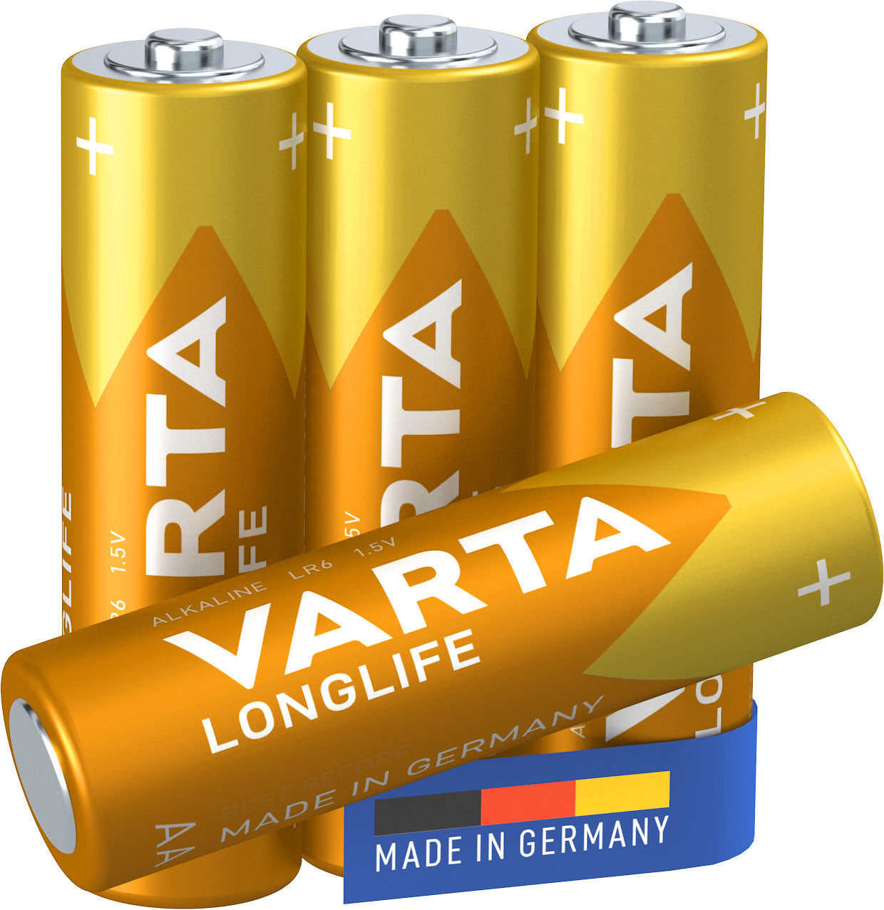 Baterie Varta Longlife AA LR06 1.5V • Set 4 buc - 12128057