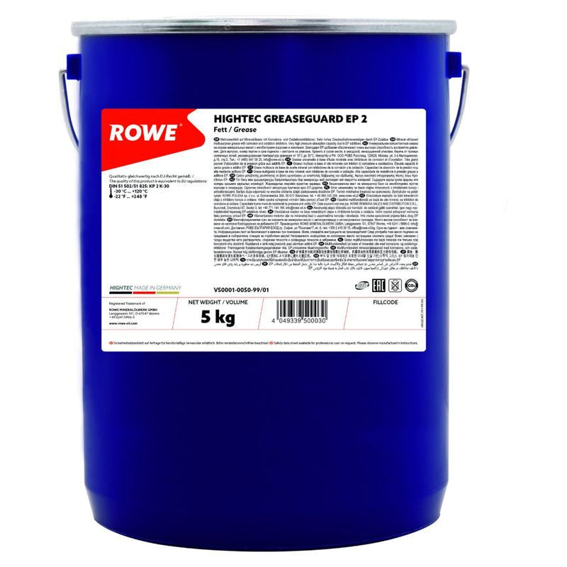 VASELINA ROWE HIGHTEC GREASEGUARD EP2 5KG - 50001005099