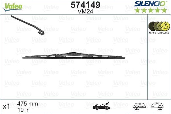 Stergator Valeo Silencio Performance 475mm - 574149
