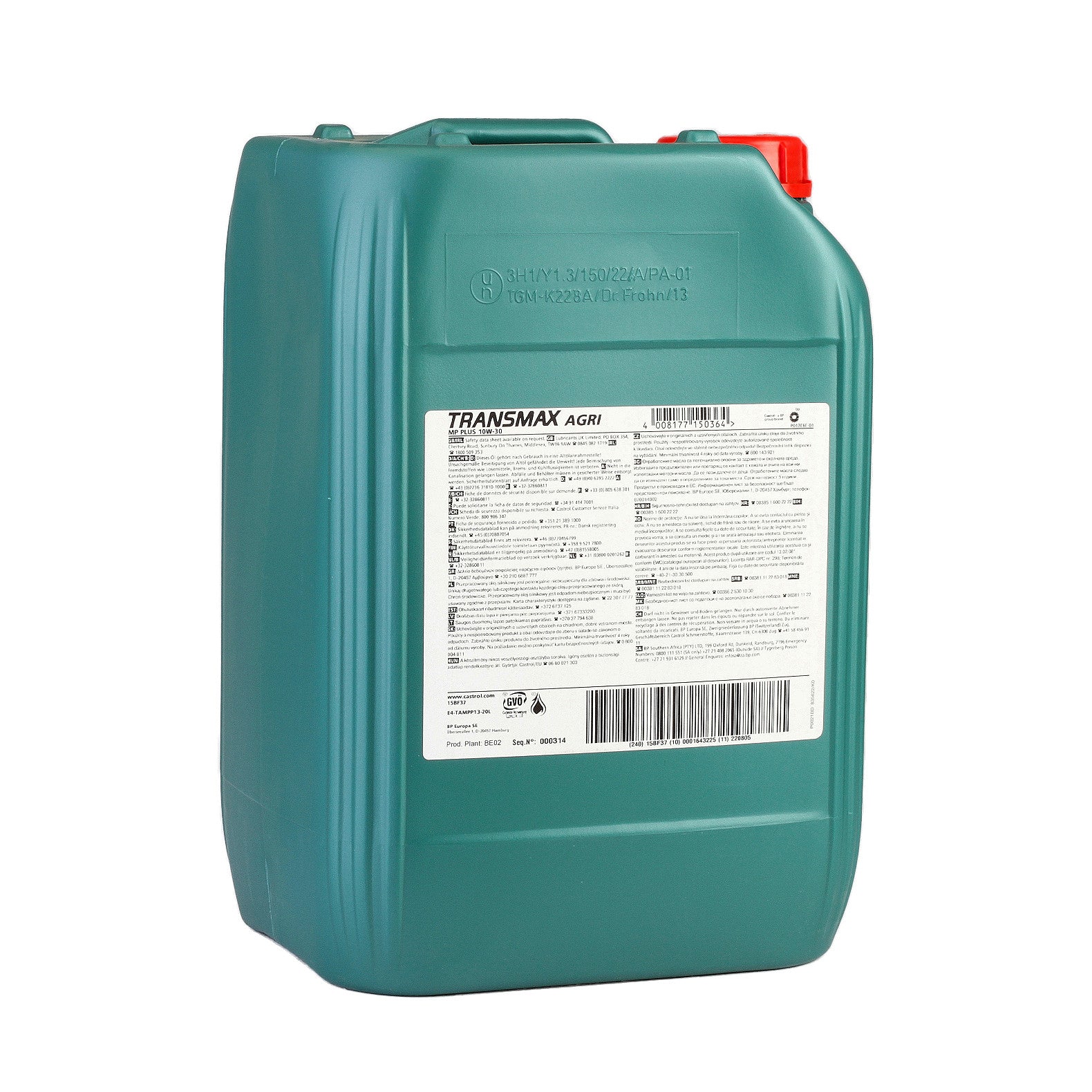 Ulei transmisie CASTROL Transmax Agri MP Plus 10W30 20L - 15BF37