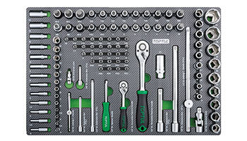 Dulap scule 7 sertare echipate 208 Piese Toptul - GE20820