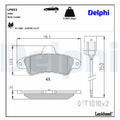 Set placute frana,frana disc LP853 DELPHI