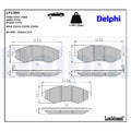 Set placute frana,frana disc LP1304 DELPHI