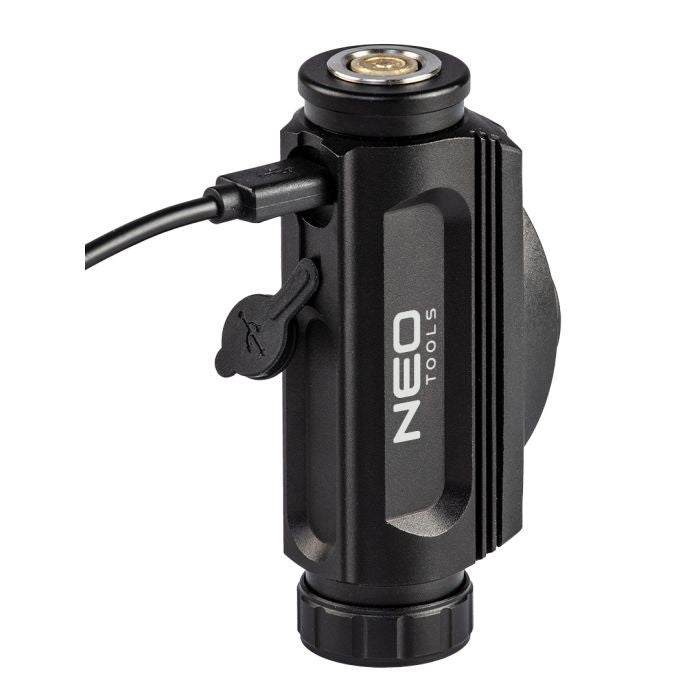 Lanterna frontala reincarcabila prin USB, 1000 lm rosu / albastru CREE LED, acc. 3.7V Li-Ion Neo Tools - 99028