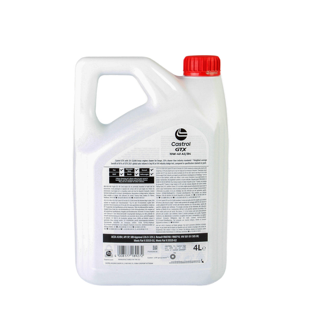 Ulei motor Castrol Gtx Ultraclean 10W40 A/B 4L - 15F8FD