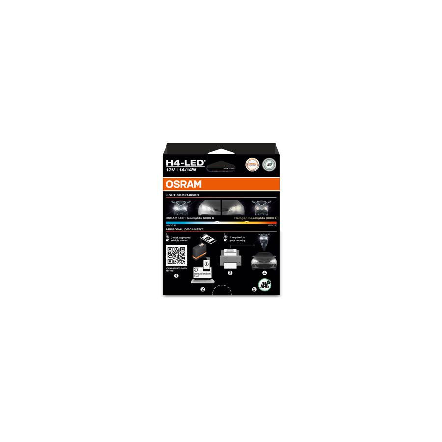 Bec LED Osram Speed Night Breaker  H4 450 * SET 2 BUCATI - 64193DWNBSP2HB