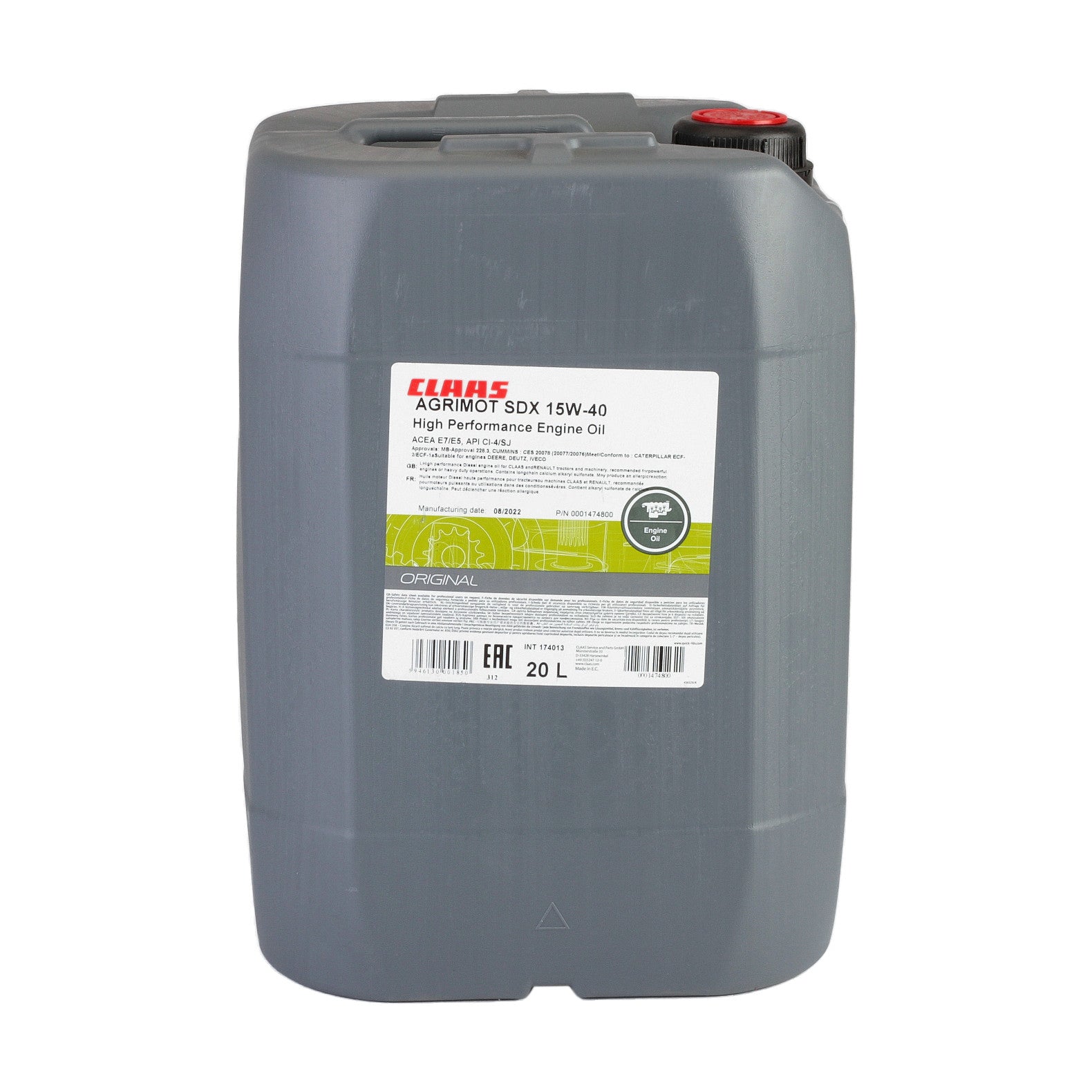Ulei motor Claas Agrimot SDX 15W40 20L - 11639082