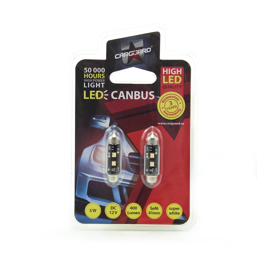 Bec Led Sofit Cree Chip C5W 12V 5W -Set 2 buc Carguard - CAN112