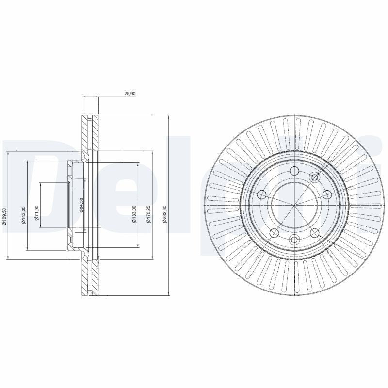 Disc frana BG3835C DELPHI