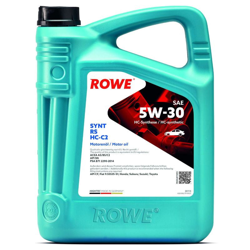 ULEI MOTOR TURISME ROWE HIGHTEC SYNT RS SAE 5W30 HC-C2 5L - 13521417