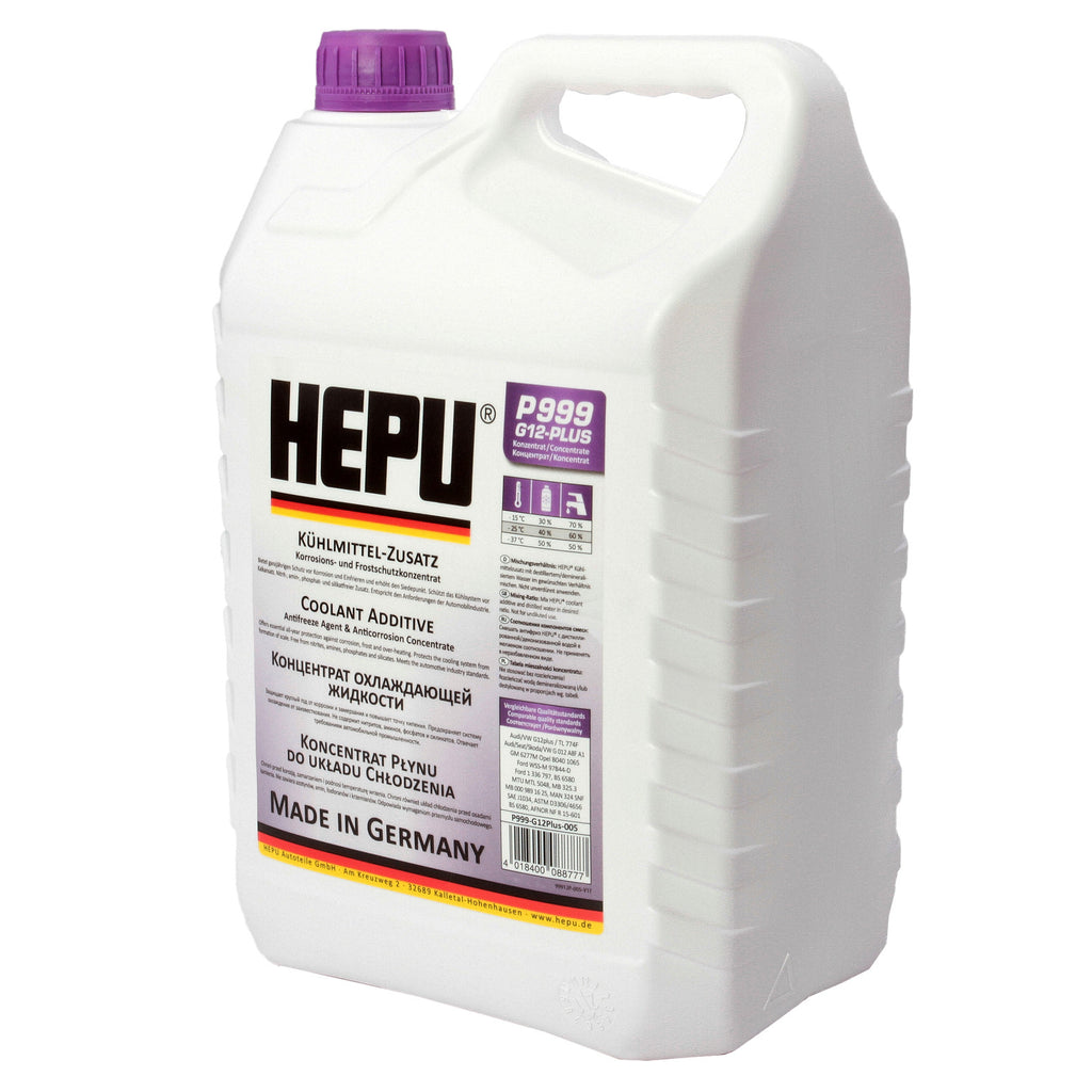 Antigel concentrat Hepu G12 PLUS 5L - P999G12PLUS005