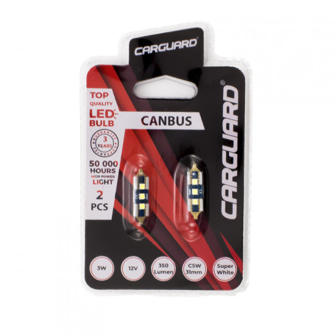 Bec Carguard C5W 12V 3W [31MM] Set 2 buc - CAN135