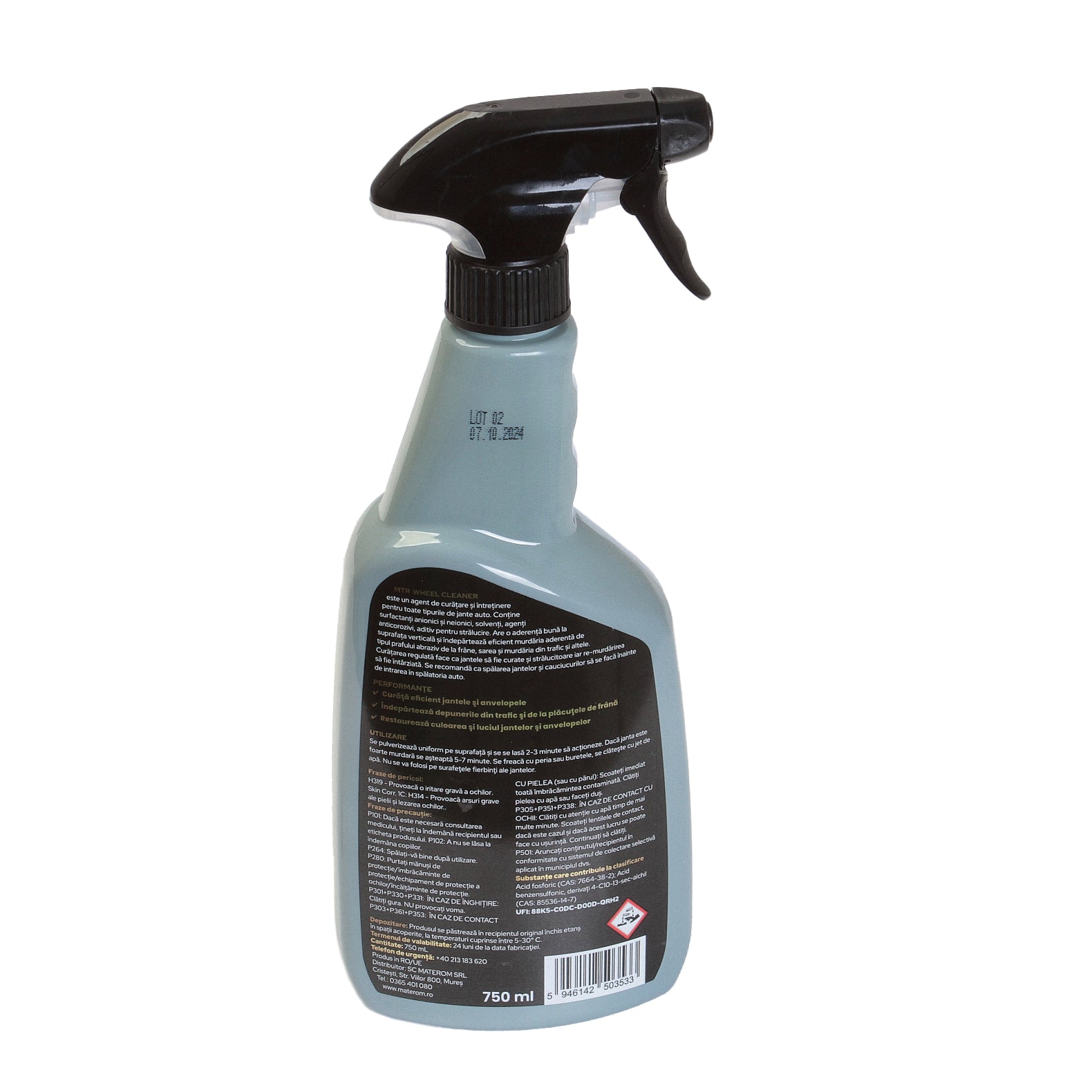 Solutie Premium MTR Intretinere Jante Wheel Cleaner 750 ml - 801672