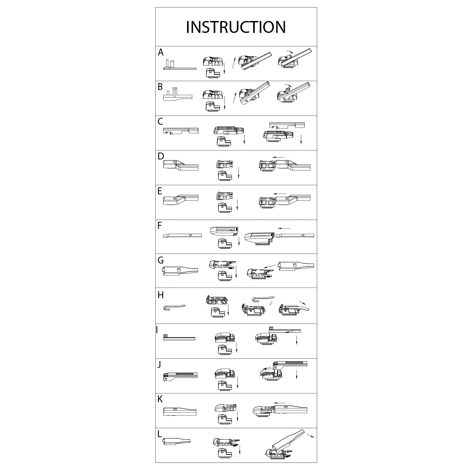 Ștergător profesional 16"/40cm - multiadaptor - CARGUARD - 13047717