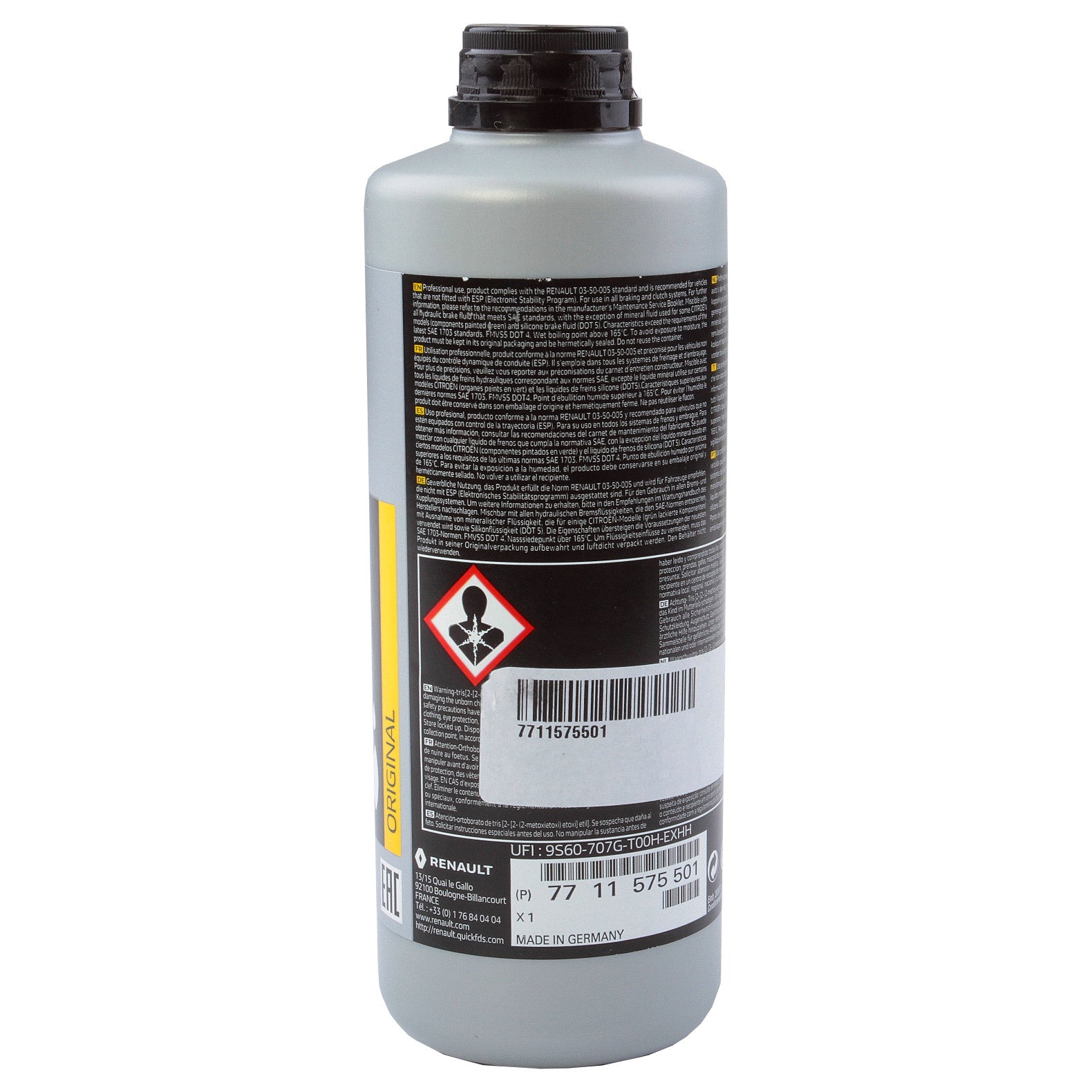 Lichid de frana Renault DOT4 ISO CLASS 4 500ml. - 7711575501