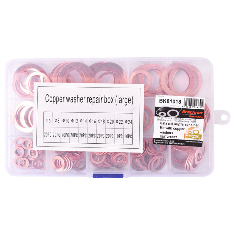 Trusa mare cu saibe cupru fi6 - fi24 180 buc MTR - 12135529