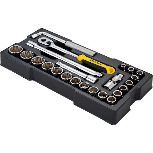 Modul de chei tubulare STANLEY® TRANSMODULE SYSTEM™ de 1/2 in., 12 puncte, 23 buc. - STMT174726