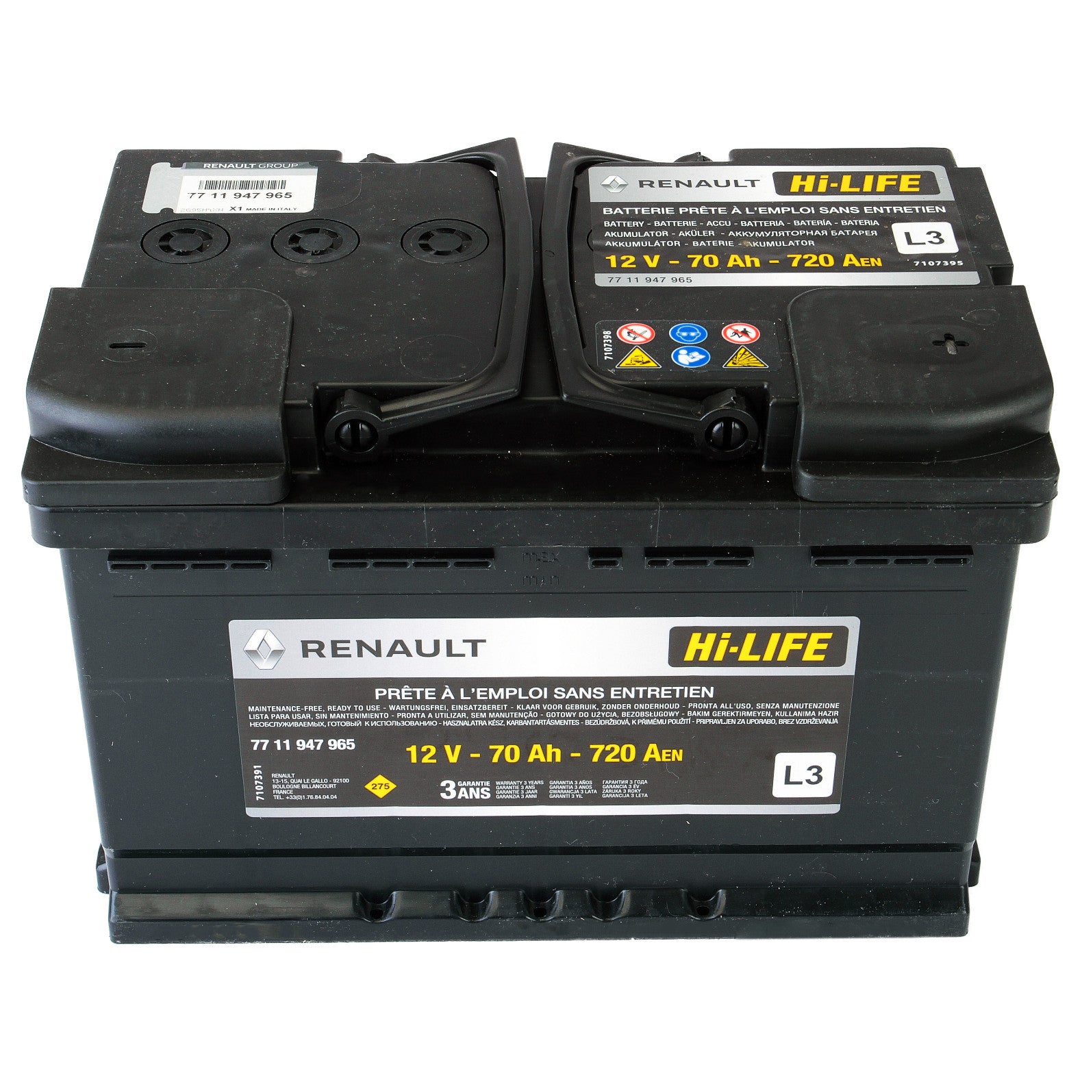 Acumulator Renault Hi-Life 70 Ah 720A - 12222846