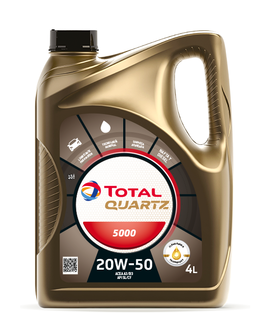 Ulei motor Total Quartz 5000 20W50 4L - 10451559