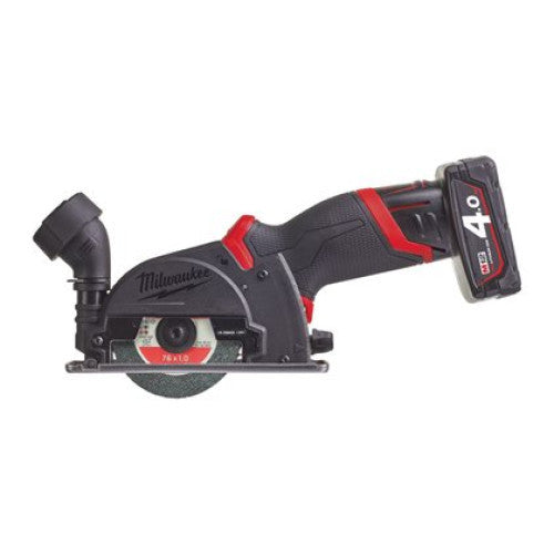 Masina multifunctionala cu acumulator, model M12 FCOT-422X cu doi acumulatori de 12V cu 2Ah si 4 Ah si incarcator, 1 x disc abraziv (cod 4932464717), 1 x disc cu carbura (cod 4932464716), 1 x Milwaukee - 4933464619
