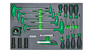 Dulap scule 7 sertare echipate 208 Piese Toptul - GE20820