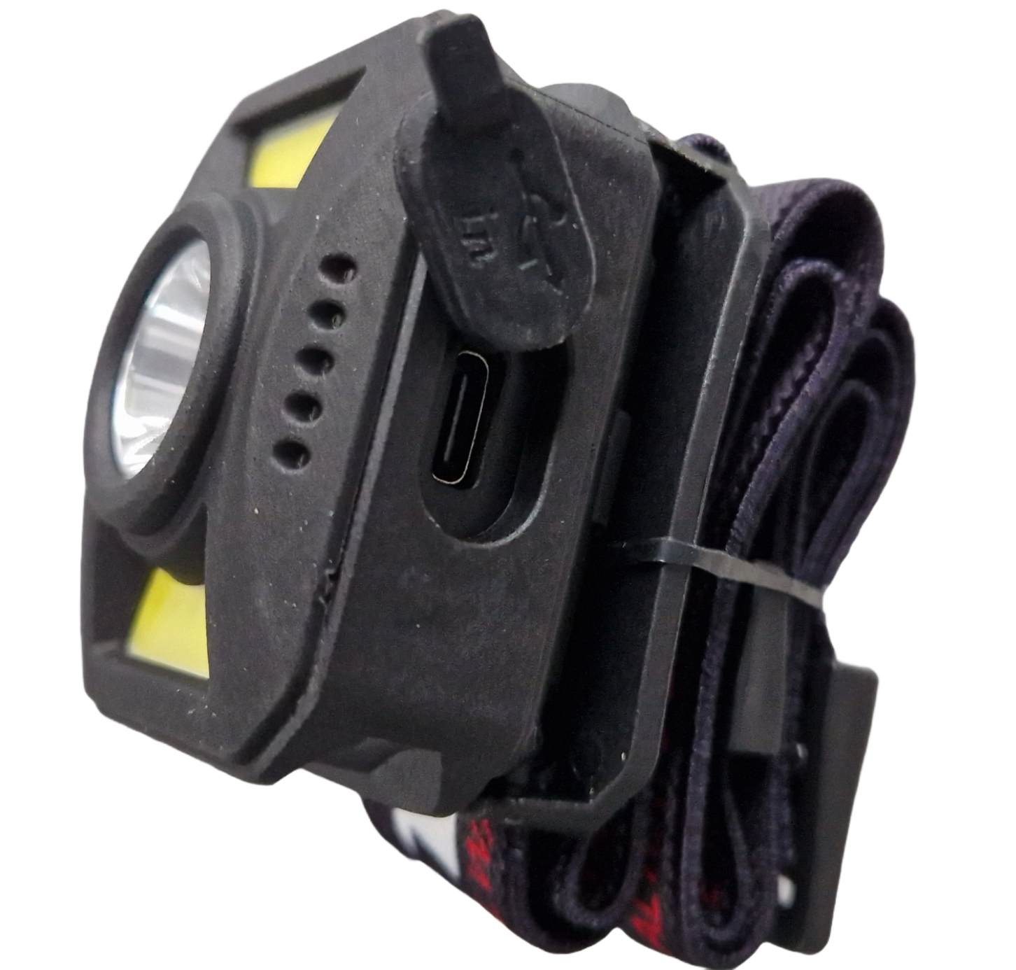 Lanterna frontala Foton Sport HL0163 7 moduri, USB-C, 3W+5W COB alb/rosu - 304140163