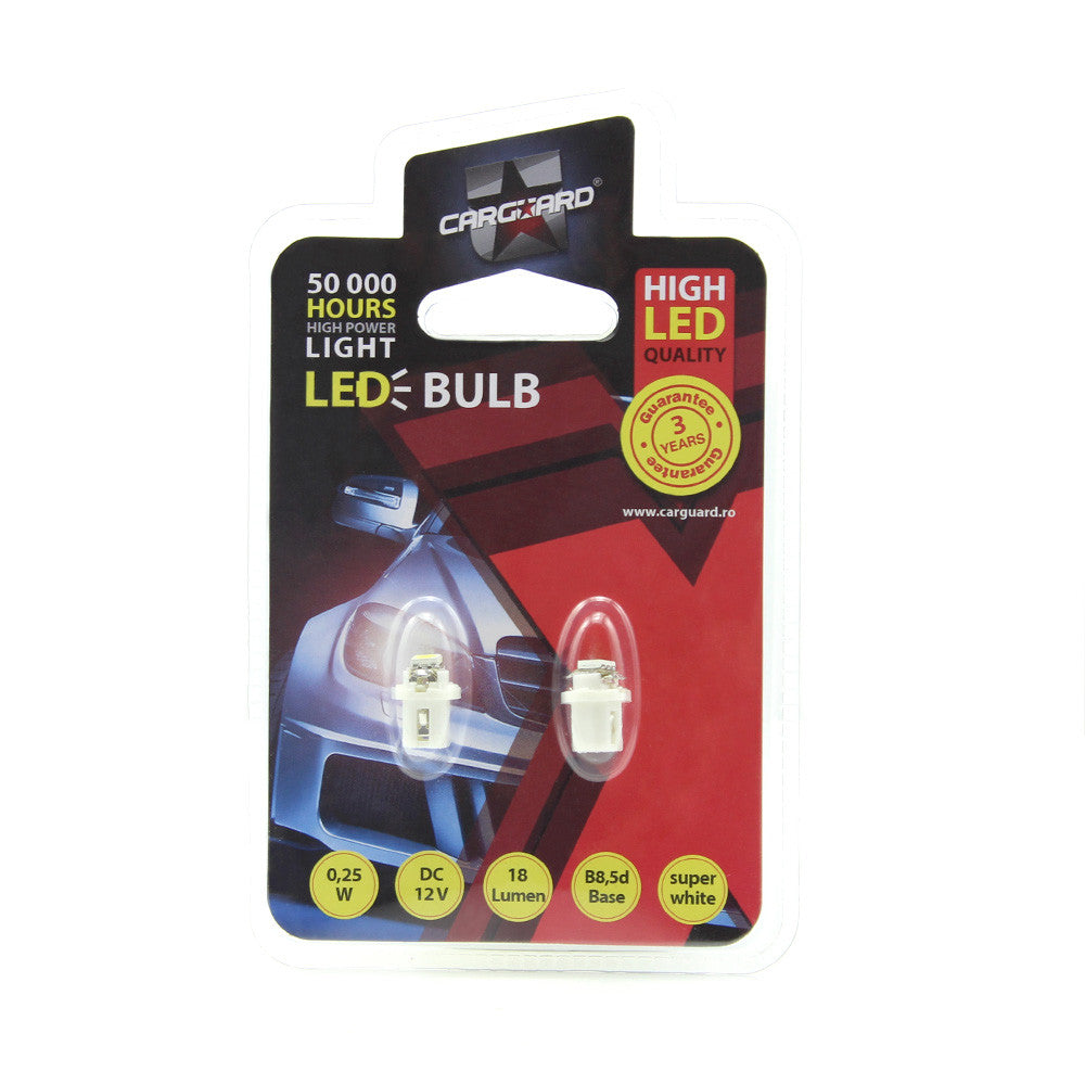Led de Bord 12V 0.25W B8, 5d  -Set 2 buc Carguard - CLD002