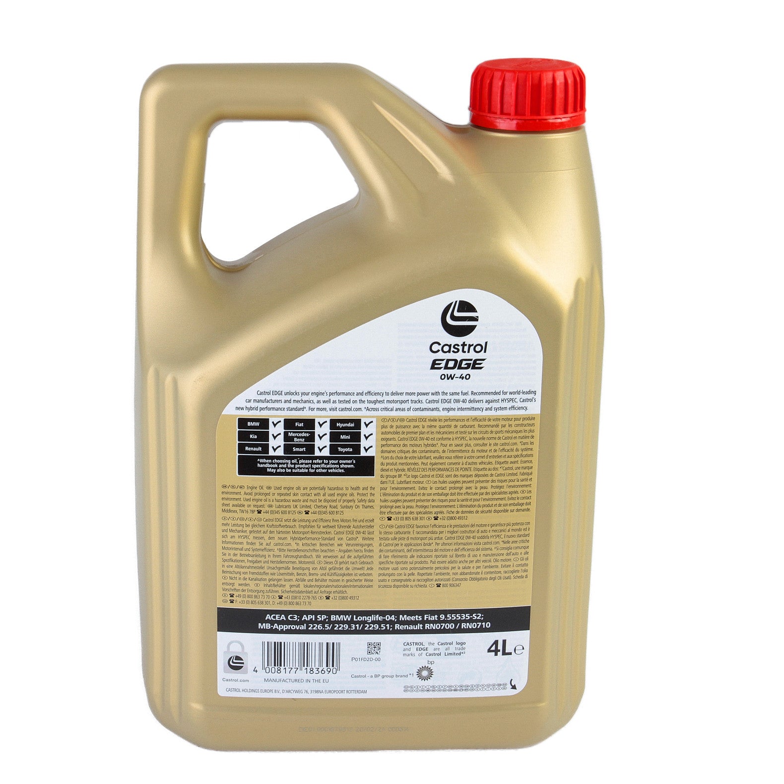 Ulei motor Castrol Edge 0W40 FST 4L - 11038605