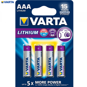 Baterie Varta Lithium AAA 1.5V • Set 4 buc - 12128045