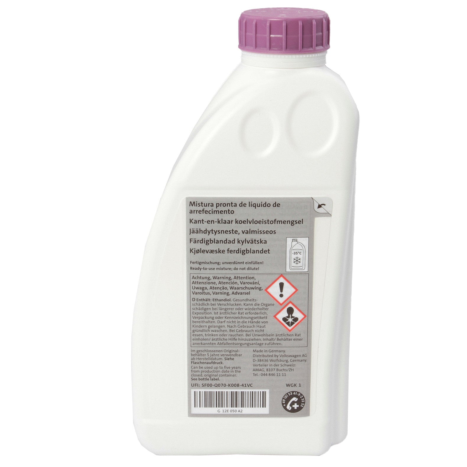 ANTIGEL DILUAT G12 EVO VOLKSWAGEN (-35°C) 1L MOV G12E050A2 VW