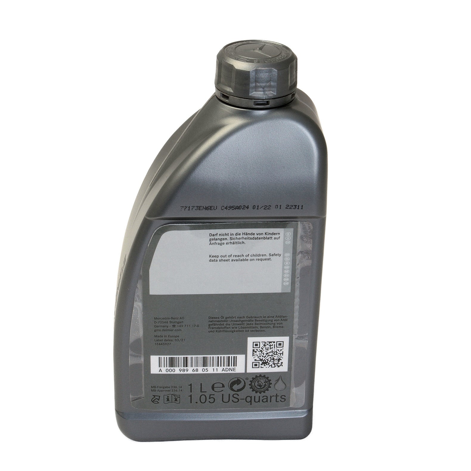 Ulei cutie viteze automată Mercedes ATF (MB 236.14) 134 1L - A000989680511ADNE