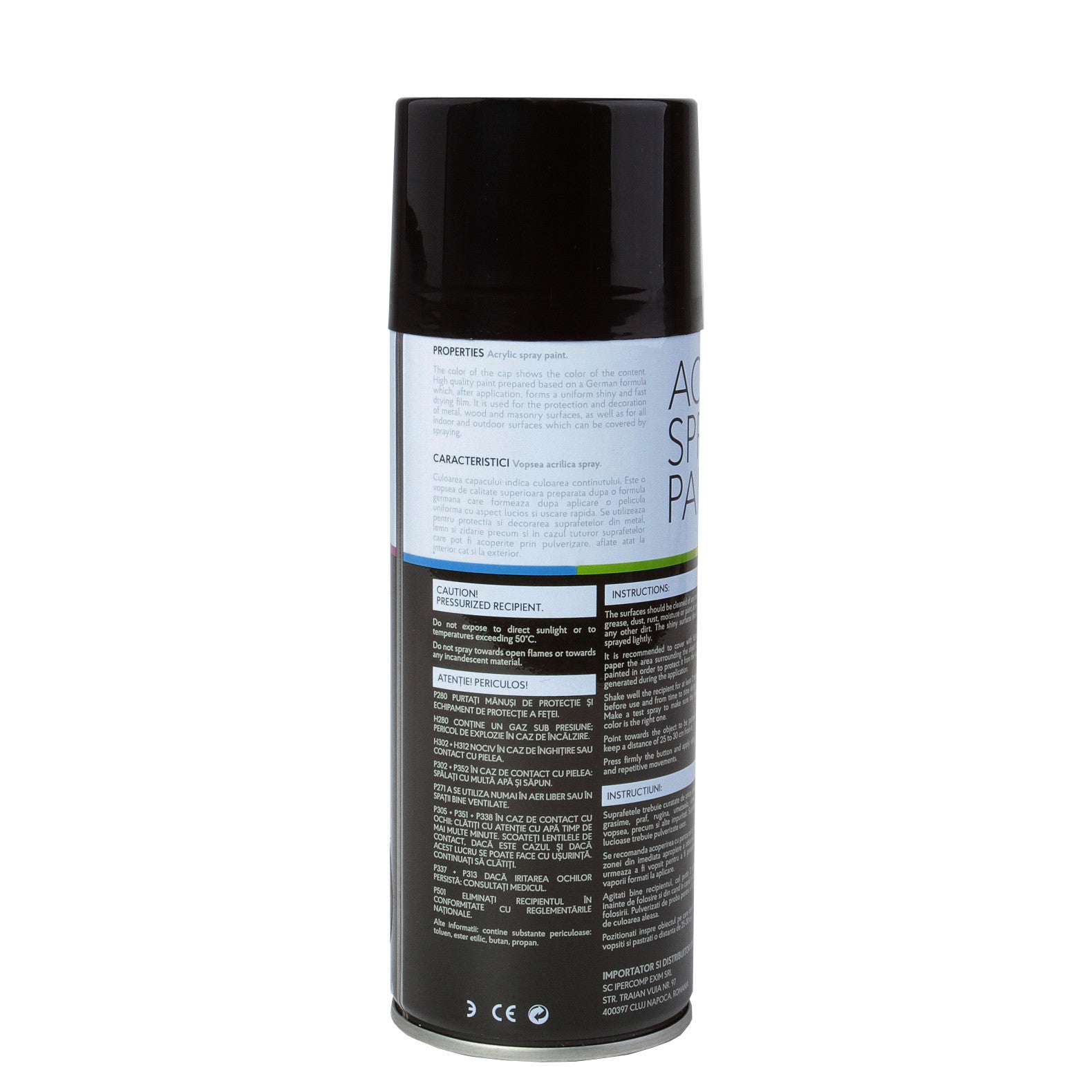 Vopsea spray 450 ml Negru Mat - 11766887