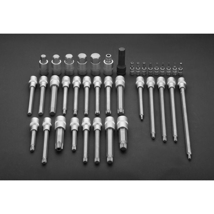 Set tubulare cu bit Torx scurt si lung 1/2 " set 38pcs Neo Tools - 08710