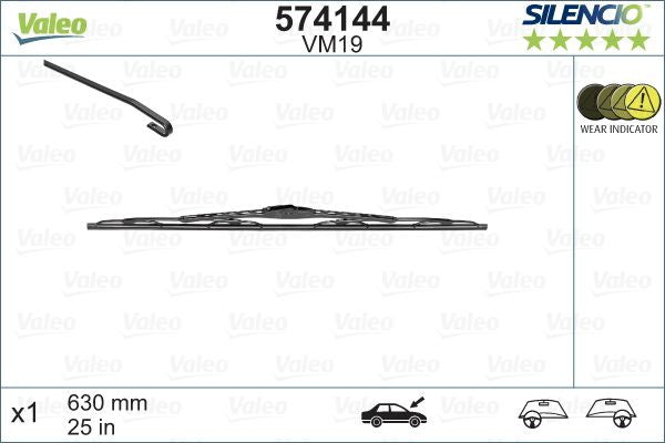 Stergator Valeo Silencio Performance 630mm - 574144