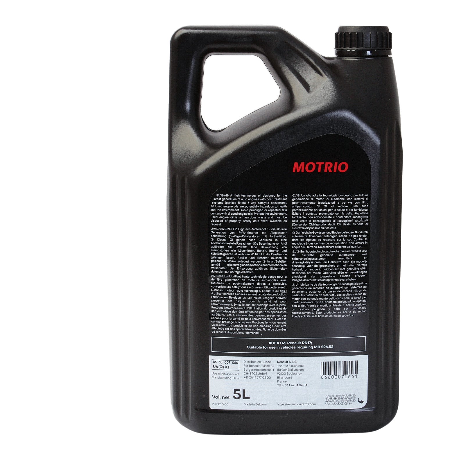 Ulei motor Motrio Premium 5W30 RN17 5L - 12617897