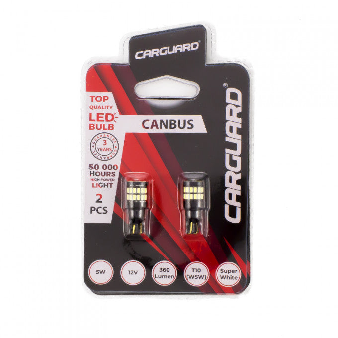 Bec Carguard T10 (W5W) 12V 5W Set 2 buc - CAN129